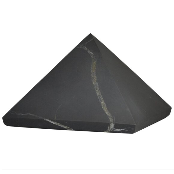 "Authentic 60mm Shungite Pyramid - EMF Protection, Healing Energy Home Decor - Picture 12 of 12